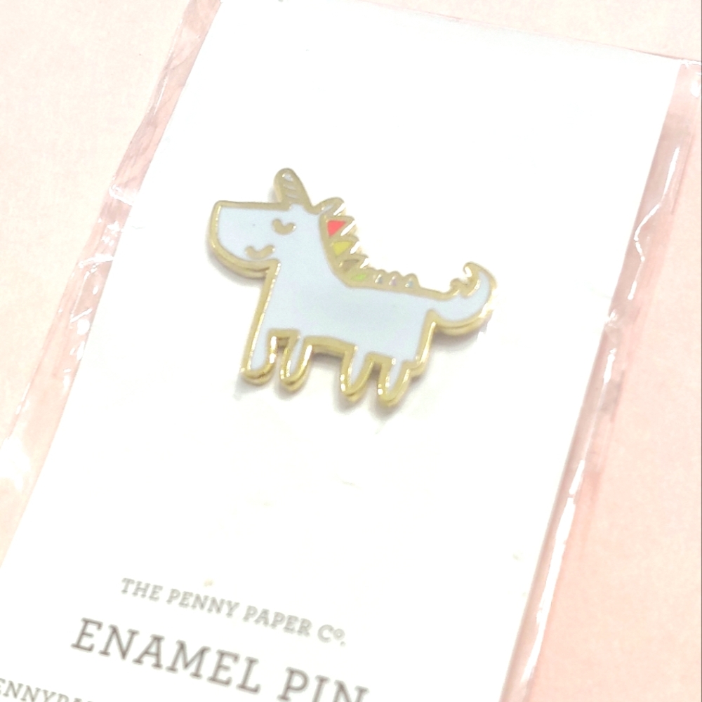 Enamel Unicorn Pin